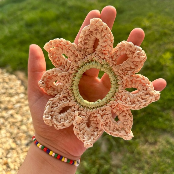 Handmade Sunflower Scrunchie - Picture 2 of 2